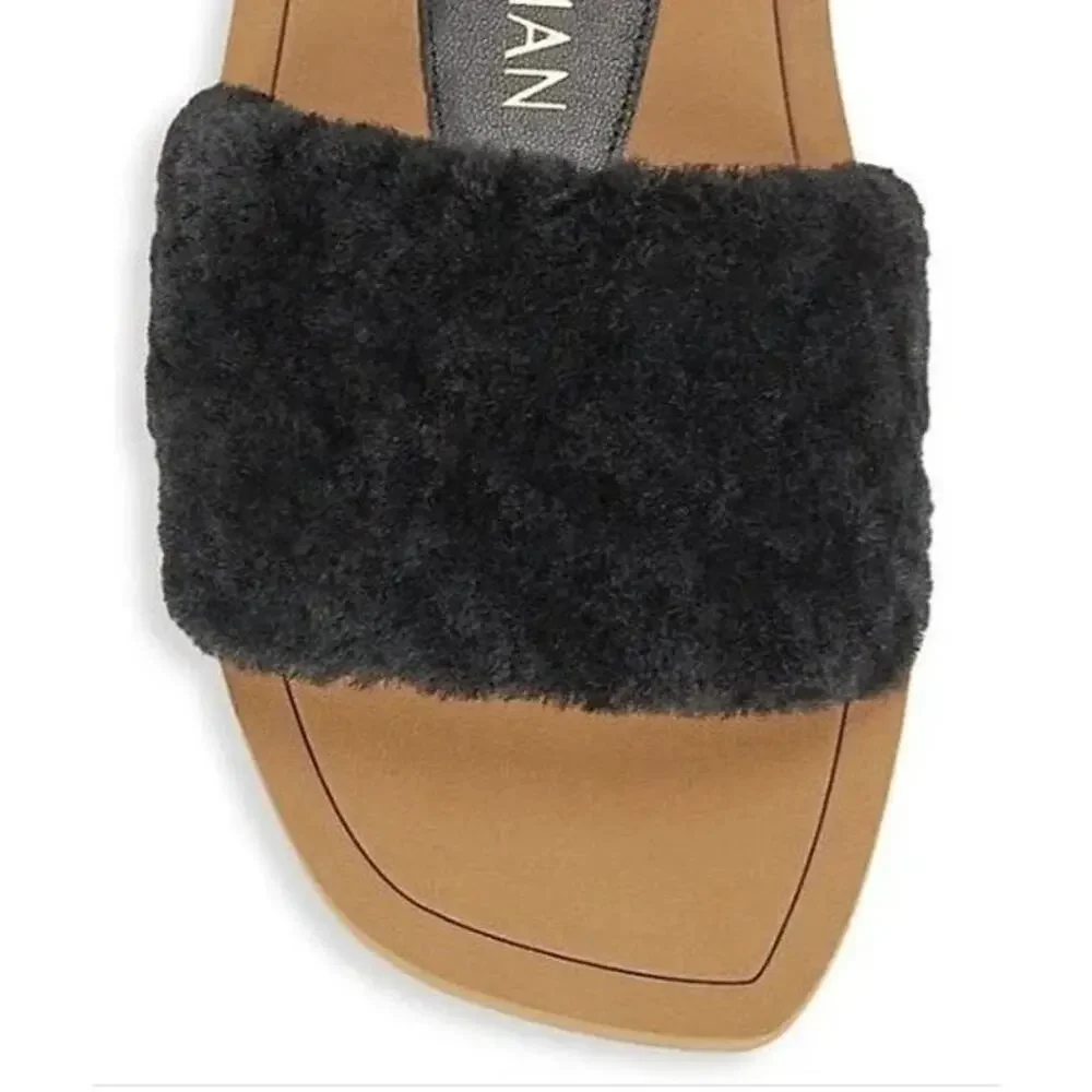 STUART WEITZMAN New $250 Cammy Slide Natural Dust Bag Included Size 8.5B
